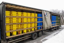 pojemniki na odpady transport