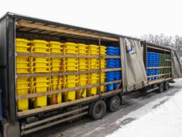 pojemniki na odpady transport